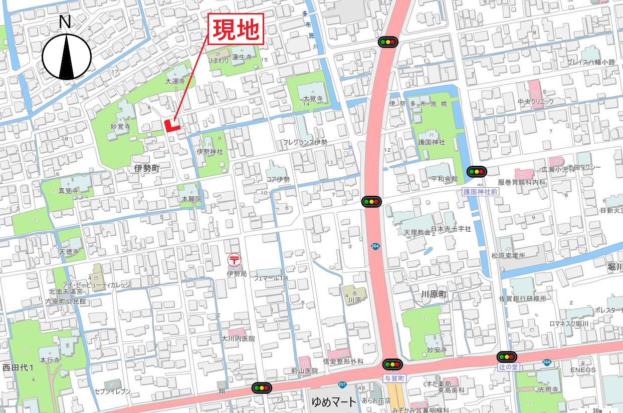 伊勢町250-1地図